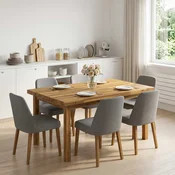 vidaXL Pravokotna miza 70 x 60 x 3,2 cm Pravokotna Masiven les akacije