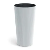 Saksija Lamia visoka 25cm sa uloškom - bela S449 ( 20008 )