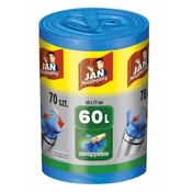 shumee Jan Niezbędny HD vrečke za enostavno pakiranje modre barve 60 l 70 kosov.