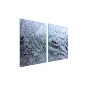 shumee Steklena zaščitna plošča za štedilnik 2x45x52 Frost