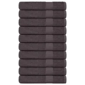 shumee vidaXL Brisače 10 kos FROGN antracit 100x200 cm 100 % bombaž