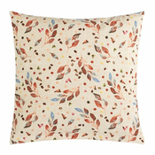 Bellatex Prevleka za blazino Berta Leaf rjava ,bež, 45 x 45 cm