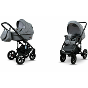 Babylux Sky Lark Grey Flex | 2v1 Kombinirani Voziček kompleti | Otroški voziček + Carrycot