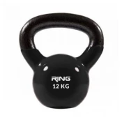 Ring 12kg metal+vinyl RX DB2174-12 black Kettlebell