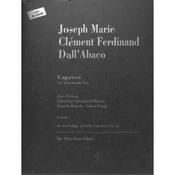 DALLABACO:CAPRICCI FOR VIOLONCELLO SOLO