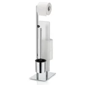 Kela WC komplet KL-22494 Style z držalom za rezervne role papirja, sijoča ??kovina, 26,0 x 18,0 x 71,0 cm