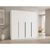 Ormar Mandeville 370 (Bijela + Crna) Crna, Bijela, 200x200x56cm, Vrata ormariVrata ormaraPorte guardaroba: Klasicna vrata