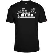 011Shop Muška majica kratkih rukava, Šema, Crna