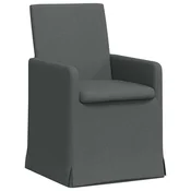 Vidaxl Jedilni stoli 2 szt. Temno siva 57 x 67 x 95 cm blago