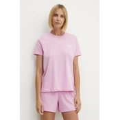 Bombažna pižama Fila roza barva, FPS4176