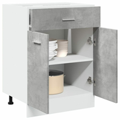 Ormaric s donjim ladicama Lyon Betonsko sivi 60x46x81,5 cm Konstruirano drvo