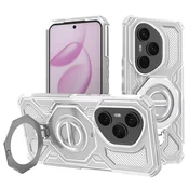 Hibridna maska Carbon Shield Pro za Honor 400 Pro - white transparent