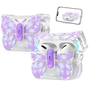 INF Kompatibilno ohišje Butterfly TPU za Apple AirPods 4 - odporen na praske Purple, (5000090467)