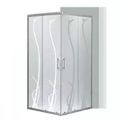 Spirit BAMBOO 90x90 kvadratna tuš kabina brez tuš pladnja