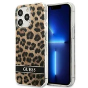 Guess Etui Guess Leopard za iPhone 13 Pro/iPhone 13 - rjavo