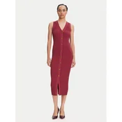 MICHAEL Michael Kors Pletena obleka MT5832533D Roza Slim Fit