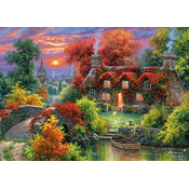KS Games - Puzzle Lovec: Jesen v hiši ob jezeru - 1 000 kosov