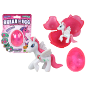 slomart Pekoče čarobno jajce LEAN TOYS z jednorožcem, roza, 6 cm