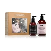LaQ Brush Gift Pack Italian Nourishing Liquid Soap for Hands and Body 500 ml + cosmetic brush cleansing soap 300 ml