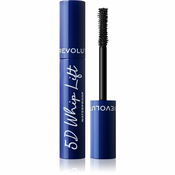 Makeup Revolution 5D Lash Whip Lift vodoodporna maskara za podaljšanje trepalnic za ekstra volumen odtenek Black 12 ml