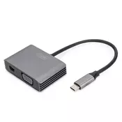 Digitus DA-70825 USB graficki prilagodnik 4096 x 2160 pikseli Sivo