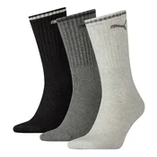 PUMA Nogavice siva/črna/bela
