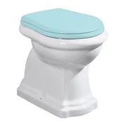 KERASAN Retro Stoječa WC Školjka, Klasična Bela, 38,5x59 cm, Spodnji Odvod