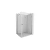 Mexen Mist-H Duo tuš kabina s krilnimi vrati na desni strani 80 x 90 cm, prozorna, krom - 8A5-080L-090P-01-00
