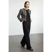 Trendyol Black Pleated Wide Leg/Wide Leg Woven Trousers