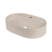 Deante CQS_5U6B - Nadgradni umivaonik s otvorom SILIA 35x55 cm granit/bež