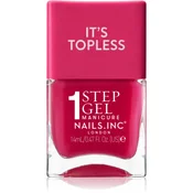 Nails Inc. It’s Topless gel lak za nohte za dolgoobstojen učinek odtenek Gracie Guava Red 14 ml