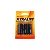 KODAK alkalne baterije XTRALIFE MIGNON 4xAA 3952025