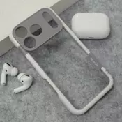 Maska Wolmtt Bumper za iPhone 17 Pro Max bela