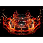 shumee Ob_L_41 - Diamantna slika - 30x40 - Za fante, avto