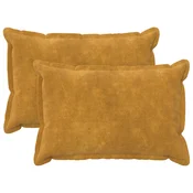 vidaXL Prevleka za blazino 2 pcs HOUTEN Rumena 50 x 80 cm Mikrofibra