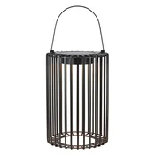 Črna zunanja solarna LED lanterna s polnjenjem na USB (višina 54 cm) Cavia – Markslöjd