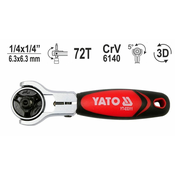 YATO Ratchet s 1/4 reverzibilno glavo 2W1