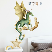 Stenska nalepka / tapeta Dragon KP16520