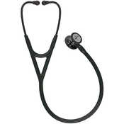 3M Littmann Cardiology IV Stetoskop, Black, High Polish Smoke-Finish, Black Stem