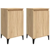 vidaXL vidaXL Nočna omarica 2 kosa sonoma hrast 40x35x70 cm inženirski les, (20733432)