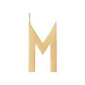 Pozlačeni srebrni obesek Design Letters