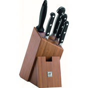 Set noževa s bambusom blok a čelična ploča 6dílná ZWILLING® Pro