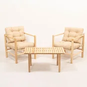 Hanah Home Baštenski set sto i 2 stolice MYG02, Krem