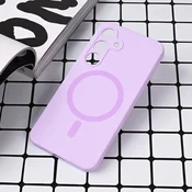 Maska za telefon Magsafe Pure color za Samsung S921B Galaxy S24, Lavanda