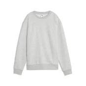 PUMA Essentials Elevated Crew Sweatshirt Women, Clothing, Light Gray Heather, XL