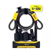 Auvray Zaponka U-LOCK U-ROC z vrvico 100 cm - 180 x 245 mm, premer zatiča 14 mm, premer vrvice 12 mm