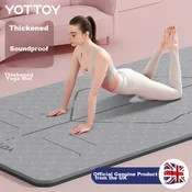 Yottoy Prostirka za jogu, 185x80cm, Siva