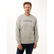 MEXX Sweater majica Slub svijetlosiva