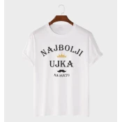 MAFIMI Muška majica Najbolji ujka, Bela