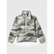 Columbia Helvetia II Printed Snap Kids Half-Zip Fleec tea l